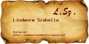 Lindwurm Szabella névjegykártya